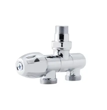 Вентиль для полотенцесушителя Icma х3/4 №968 латунный хромированный 1/2"x3/4" универсальный (82968AD07)