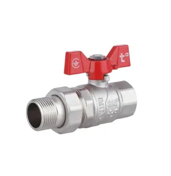 Кран шаровый Thermo Alliance Forte SF220W20 латунный прямой с американкой 3/4 (SF220W20)