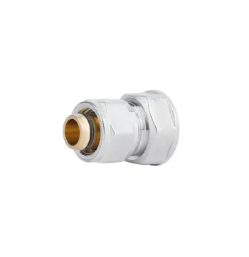 Переходник обжимной Icma 542 20х3/4" ВР латунный никелированный (81542REBQ06)