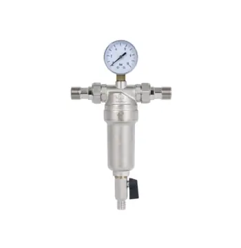 Самопромывной фильтр Thermo Alliance Standart SF127W15 латунный тонкой очистки 100 мкм с манометром, 1/2 (SF127W15)