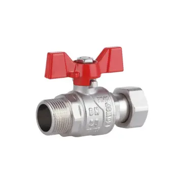 Кран шаровый Thermo Alliance Forte латунный прямой с накидной гайкой 3/4" ВН (SF261W20)
