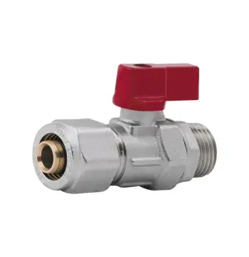 Кран шаровой Thermo Alliance Forte SF262W15 16х1/2" латунный обжимной с наружной резьбой (SF262W15)