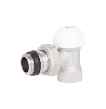 Вентиль радиаторный Thermo Alliance Standart Powerful SF233W15 латунный никелированный угловой 1/2" с антипротечкой (SF233W15)