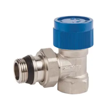Клапан термостатический SD Forte 1/2" с антипротечкой для радиатора угловой SF238W15