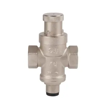 Редуктор тиску води Thermo Alliance Standart SF241W15 латунний нікельований поршневий 1/2" з виходом під манометр (SF241W15)