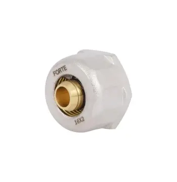Евроконус Thermo Alliance SFE00616 Forte латунный никелированный обжимной 16х2 мм с внутренней резьбой 3/4 (SFE00616)