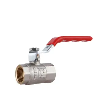 Кран кульовий Thermo Alliance Standart SD600NW15PN40 латунний нікельований з важелем 1/2" ВР, PN40 (SD600NW15PN40)
