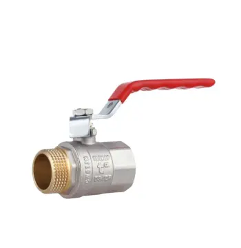 Кран шаровой Thermo Alliance SD605NW25PN40 Standart латунный никелированный 1" ВН для воды с рычагом PN40 (SD605NW25PN40)