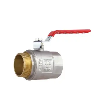 Кран шаровый Thermo Alliance SD605NW50PN40 Standart 2" латунный с внутренней-наружной резьбой, ручка-рычаг (SD605NW50PN40)