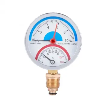 Термоманометр Thermo Alliance Standart 80 мм 1/2", нижнє підмикання SD17210B