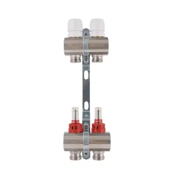Коллектор Thermo Alliance Standart латунный с расходомерами 1" на 2 выхода (SD235W2)
