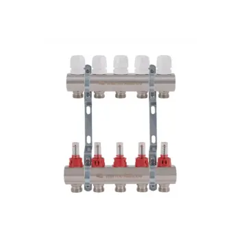 Коллектор с расходомерами Thermo Alliance Standart SD235W5 латунный для теплого пола на 5 контуров 1 (SD235W5)