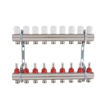 Коллектор Thermo Alliance Standart SD235W9 латунный с расходомерами, 1" на 9 выходов (SD235W9)