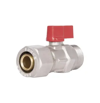 Кран шаровый Thermo Alliance Forte SF262W20 20х3/4" латунный обжимной с наружной резьбой (SF262W20)