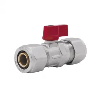 Кран шаровый Thermo Alliance Forte SF263W20 латунный никелированный обжимной 20×20 мм (SF263W20)