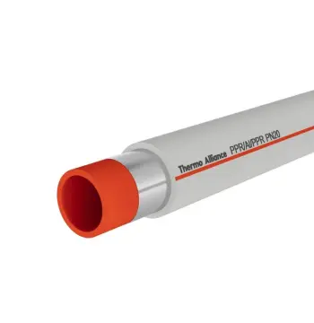Труба PPR Thermo Alliance PPR/AL/PPR 90 серая, армированная алюминием (DSA428)