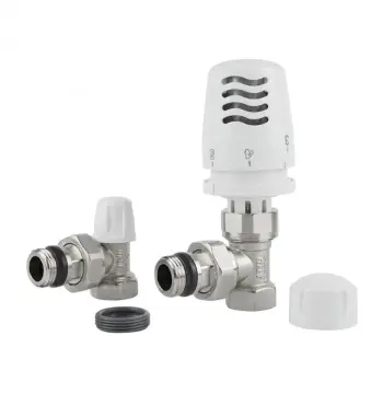 Термостатический комплект Icma KIT_1100774-940805-940 KIT G 1100+774-940+805-940 латунный никелированный угловой 1/2" с антипротечкой (82KITGAD061100)