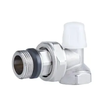 Кран радиаторный Icma 805+940 латунный угловой 3/4" с антипротечкой (82805AE06940)