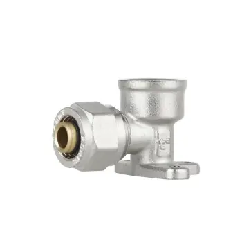 Уголок обжимной Thermo Alliance Forte 16х1/2" ВР никелированный настенный (SF179W1615)
