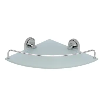 Угловая полка Lidz LDORE1001CRM22180 Oreo 1001 стеклянная хромированная настенная (LDORE1001CRM22180)