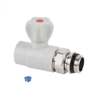 Кран шаровой радиаторный Thermo Alliance PPR 25х3/4" латунный прямой (DSW429)
