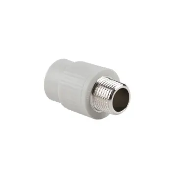 Муфта комбинированная PPR Thermo Alliance 20х1/2" серая с наружной резьбой (DSB3015)