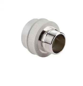 Муфта Thermo Alliance PPR серая с латунной наружной резьбой 63х2 (DSB310)