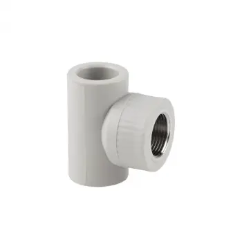 Тройник Thermo Alliance 25х3/4х25 PPR 25х3/4"х25 полипропиленовый серый с латунной внутренней резьбой (DSC2035)