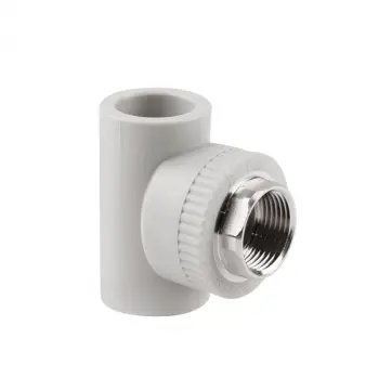 Тройник Thermo Alliance PPR 32х1"х32 серый с латунной внутренней резьбой (DSC206)