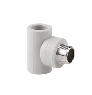 Тройник Thermo Alliance 25х3/4х25 PPR 25х3/4"х25 серый с латунной наружной резьбой (DSC3035)