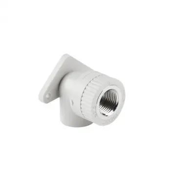 Уголок PPR Thermo Alliance 20х1/2" ВР настенный, серый с латунной вставкой (DSE951)