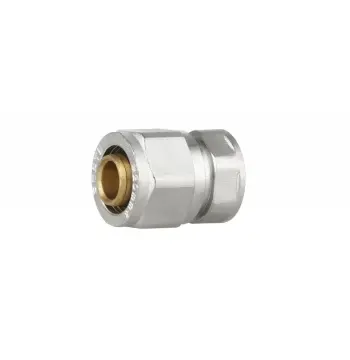 Муфта обжимная Thermo Alliance Forte 20х1/2" никелированная латунная с внутренней резьбой (SF171W2015)