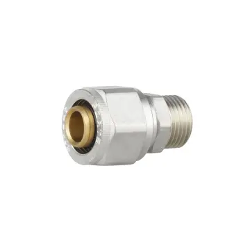 Муфта обжимная Thermo Alliance Forte 20х1/2" латунная никелированная с наружной резьбой (SF172W2015)