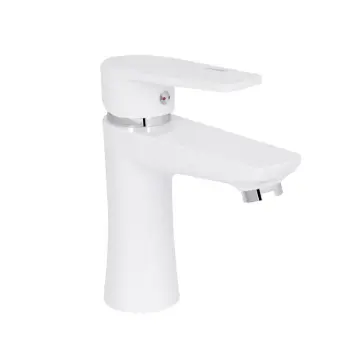 Смеситель для раковины Brinex 35W 001 из белого ABS пластика однорычажный (BRIN35W001)