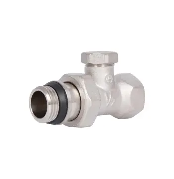 Кран радиаторный Thermo Alliance Base SD227W15 латунный прямой 1/2" ВН с антипротечкой (SD227W15)