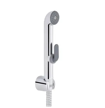 Гигиенический душ Qtap Inspai-Varius QTSETCRMA021 круглый пластиковый, хром/серый (QTSETCRMA021)