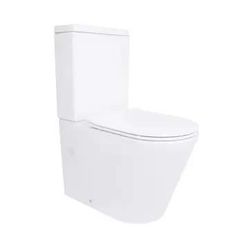 Унітаз-компакт підлоговий Qtap Stork/Swan QT15222179W керамічний білий безобідковий з сидінням Soft-close (SD00036226)