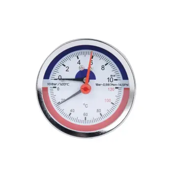 Термоманометр Thermo Alliance Standart 80 мм 1/2", заднее подключение SD17310B