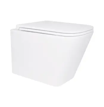 Унитаз подвесной Qtap QT1733052ERW Tern керамический белый безободковый с сиденьем Soft-close (QT1733052ERW)