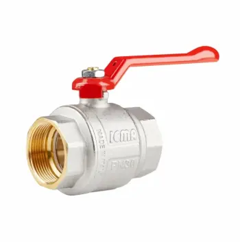 Кран шаровый Icma №350 латунный прямой 1" 1/2 с ручкой-рычагом (87350AH11)