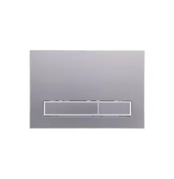 Панель смыва Qtap Nest QT0111M08382SAT сатиновая пластиковая двухрежимная (QT0111M08382SAT)