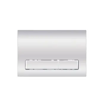 Панель смыва для унитаза Qtap Nest QT0111M08381CRM хромированная пластиковая двухрежимная (QT0111M08381CRM)