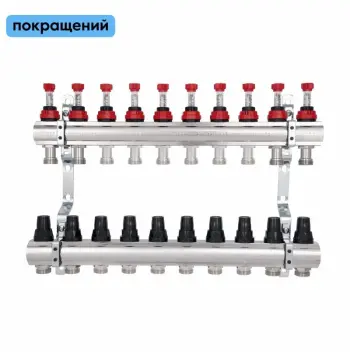 Коллектор для теплого пола Thermo Alliance Forte SF001W10 латунный с расходомерами на 10 выходов 1 (SF001W10)
