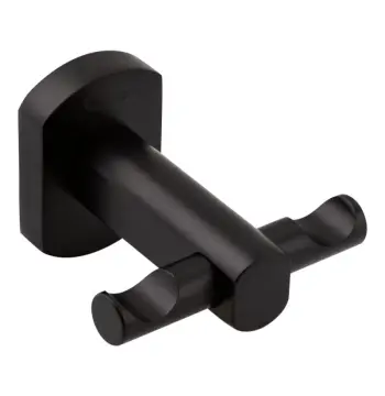 Крючок Qtap Liberty QTLIBBLM1154 двойной латунный черный матовый (QTLIBBLM1154)