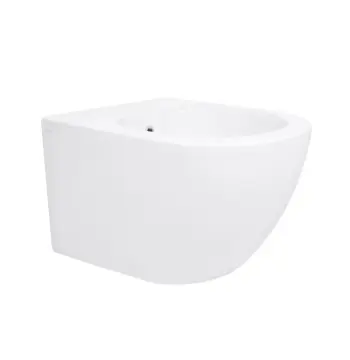 Підвісне біде Qtap QT07555376W Jay керамічне біле з отвором для змішувача (QT07555376W)