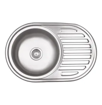 Кухонная мойка Lidz 7750 с покрытием micro decor толщиной 0, 8 мм (LIDZ7750MDEC08)