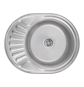 Кухонная мойка Lidz 5745 сатинированная 0.8 мм (LIDZ5745SAT08)