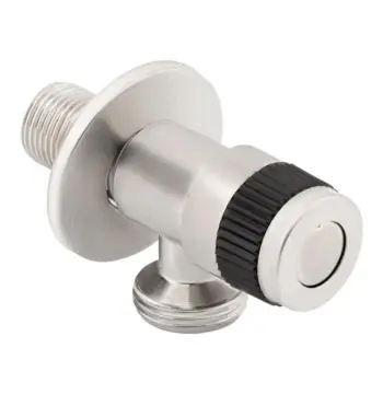 Кран LDWEN134NKS34931 приборный Lidz Went 134 из нержавеющей стали никель угловой 1/2"x3/4 (SD00041035)