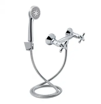 Смеситель для душа Lidz Dominox 363 латунный хром двухвентильный с душевым гарнитуром (LDDOM363CRM35107)