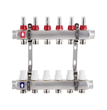 Коллектор с расходомерами Thermo Alliance Standart SD0046 из нержавеющей стали на 6 выходов 1 (SD0046)